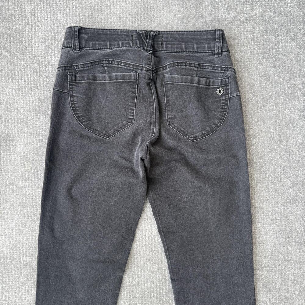 Democracy Jeans Womens 4 Black Gray Ab Technology Jegging Skinny Stretch Denim - Picture 10 of 12